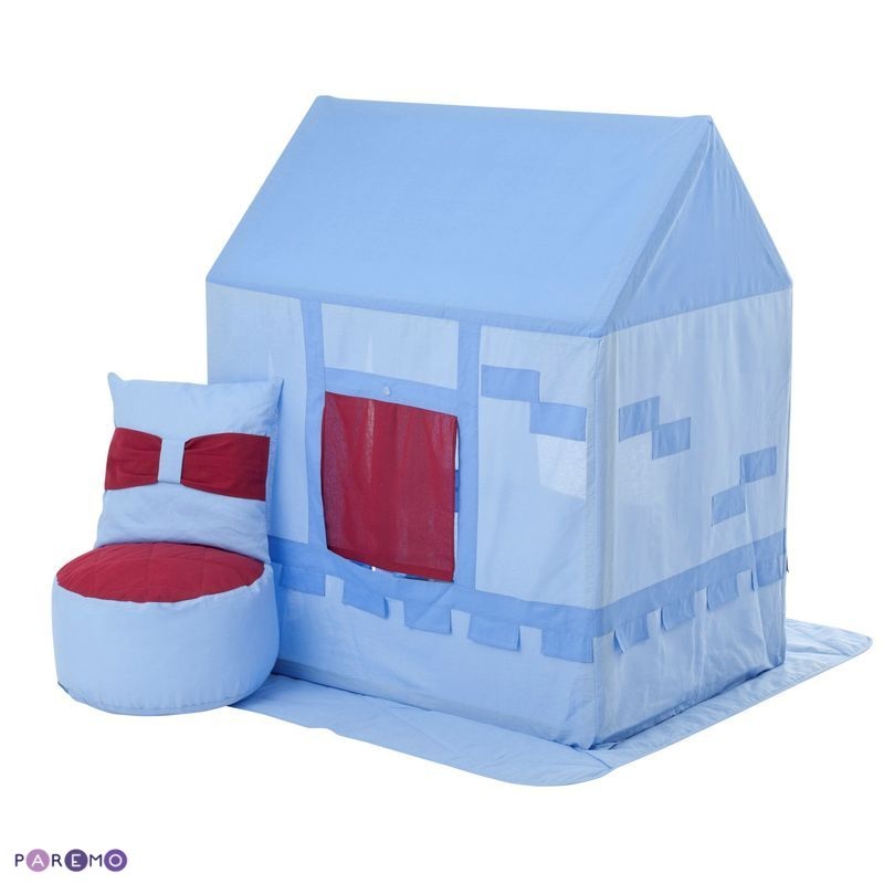 Текстильный домик-палатка с пуфиком для мальчика - Замок Бристоль  